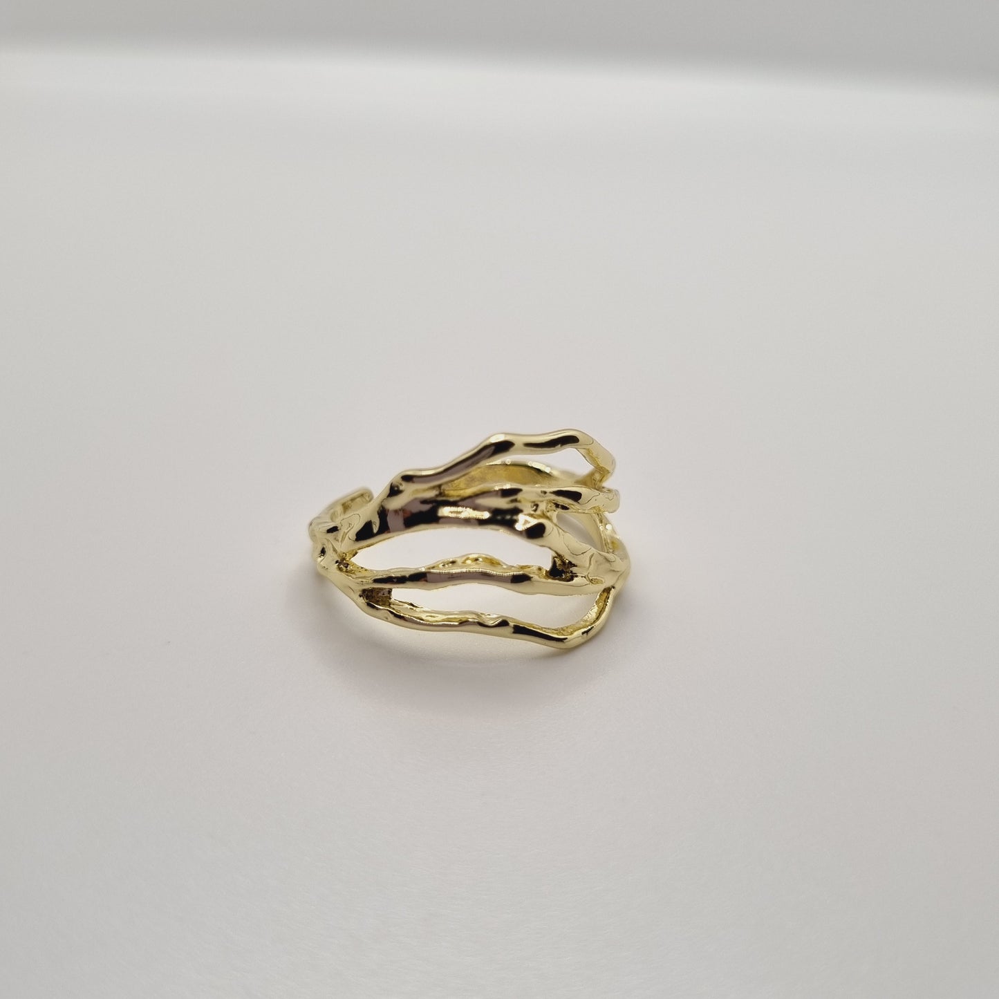 Rippled Open Ring