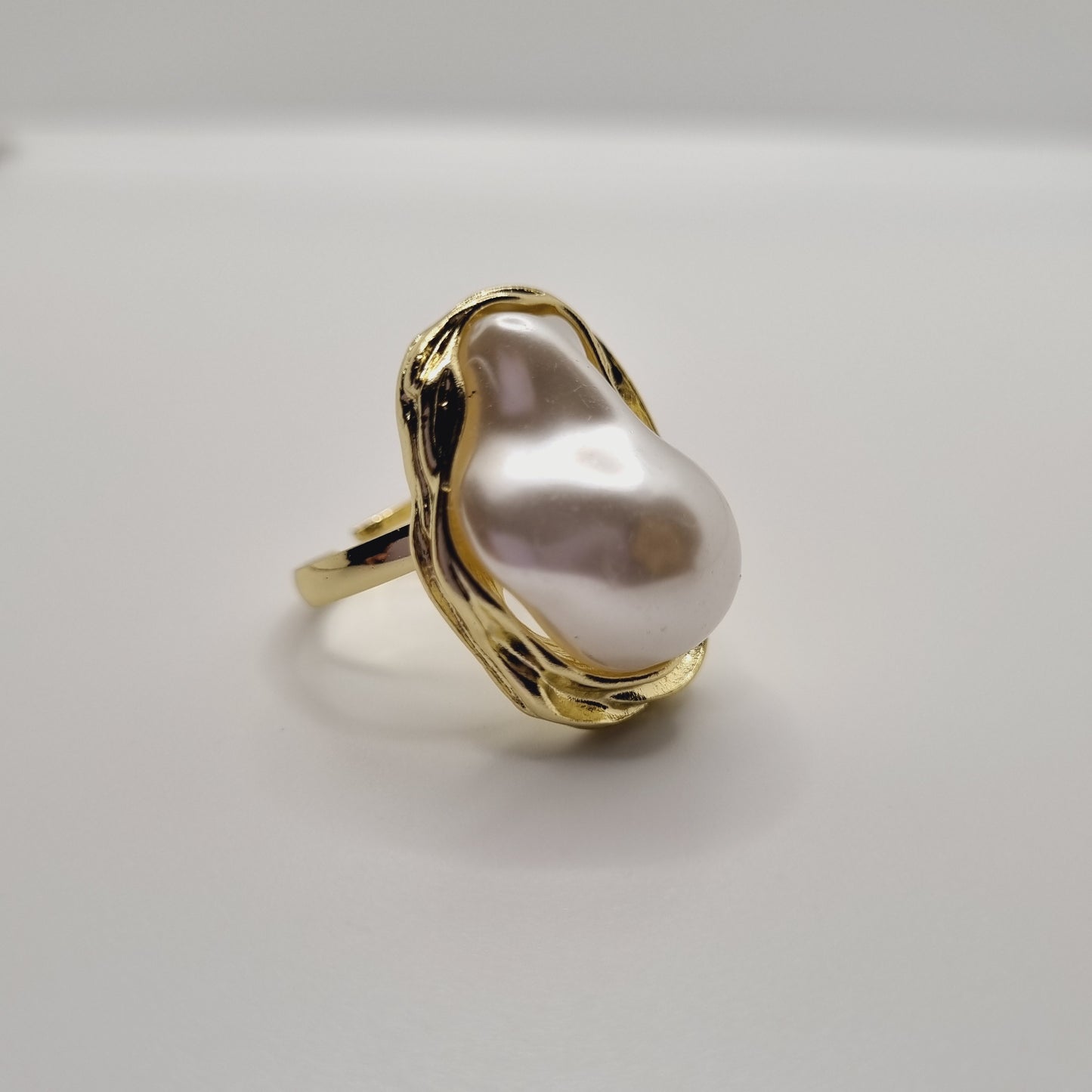Pearl Accent Gold Ring
