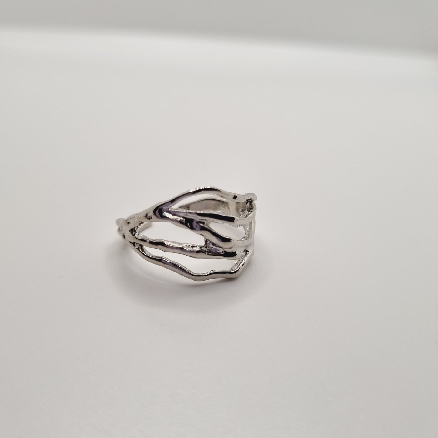 Rippled Open Ring