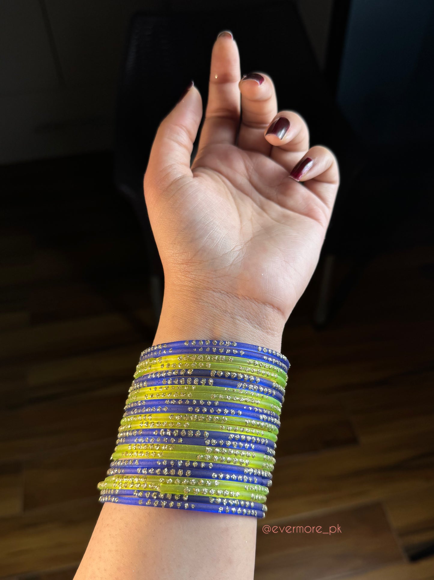 Stardust Glass Bangles [Choose Colors] 12 pcs