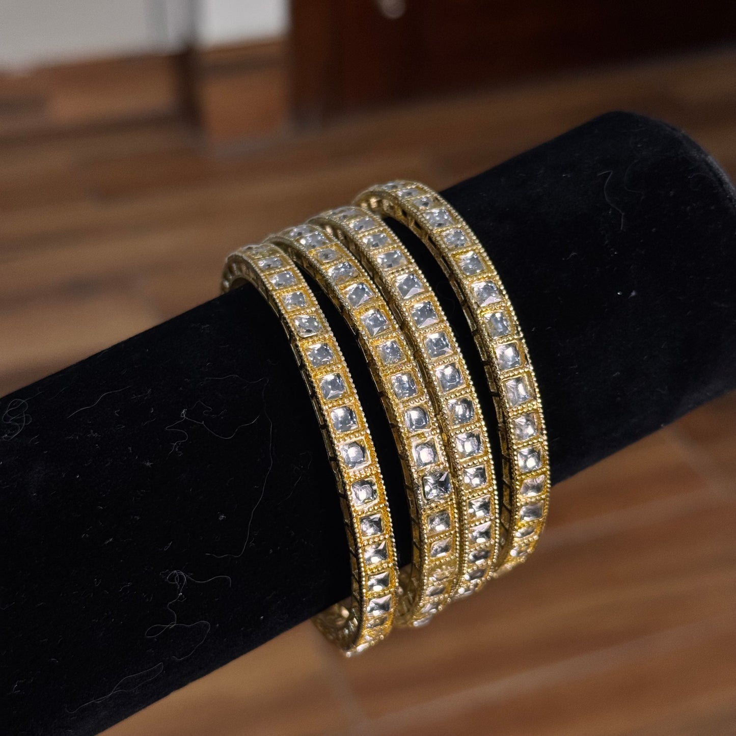 Gold Kundan Bangles