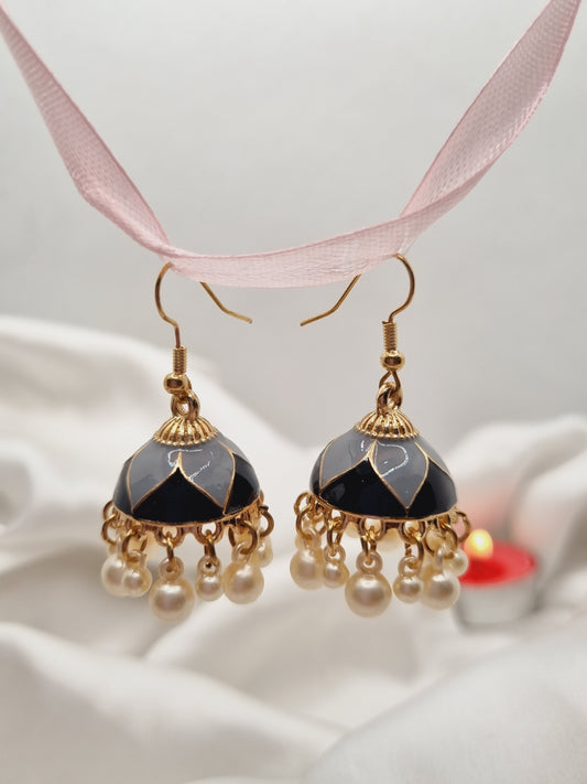 Noir Elegance Jhumka