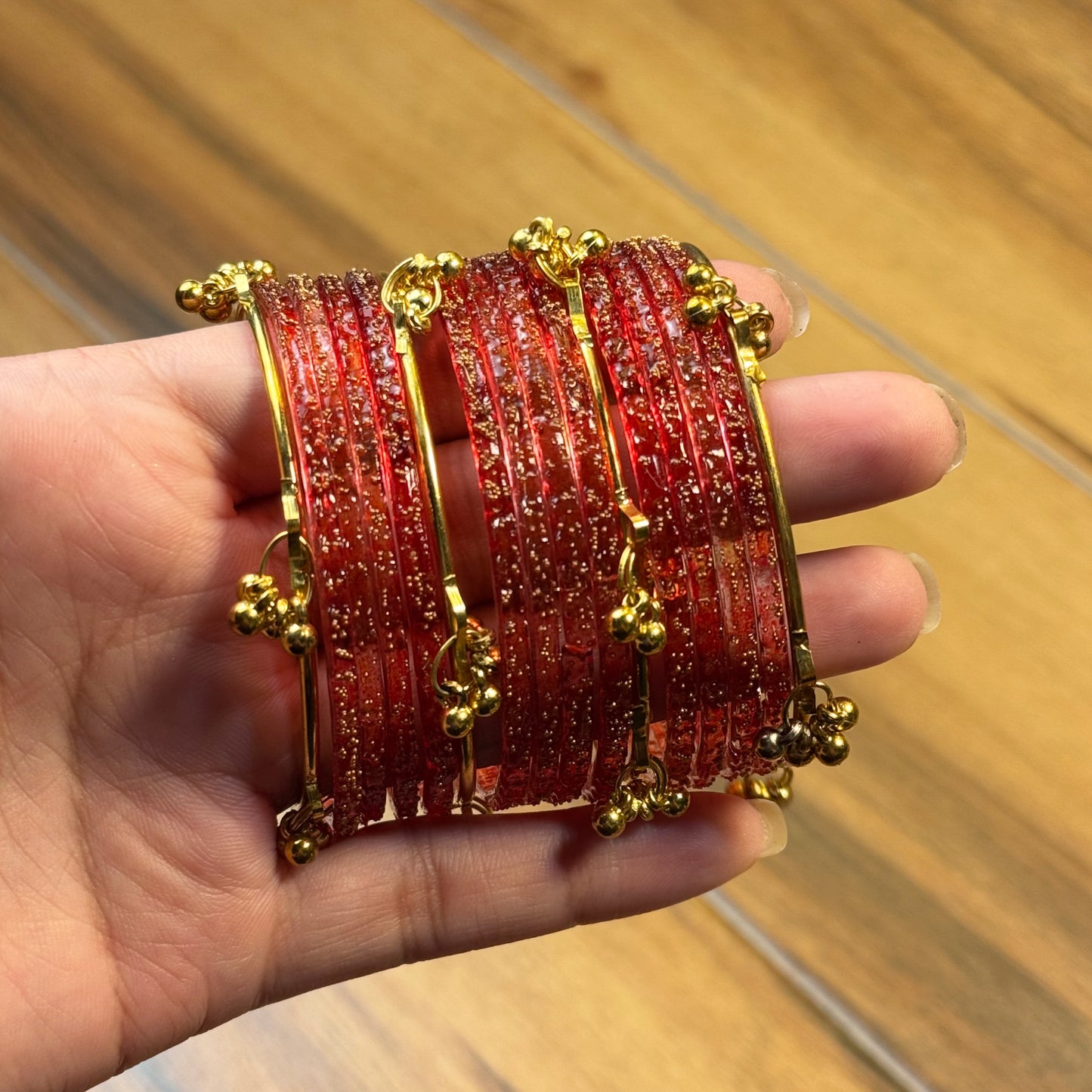 Kashmiri Raindrop Bangles [Choose Color] 12 pcs