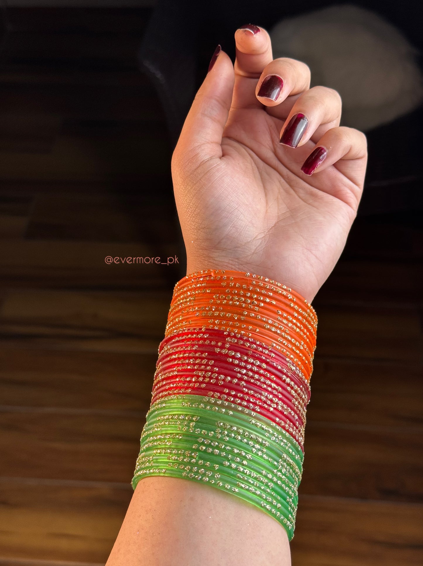 Stardust Glass Bangles [Choose Colors] 12 pcs