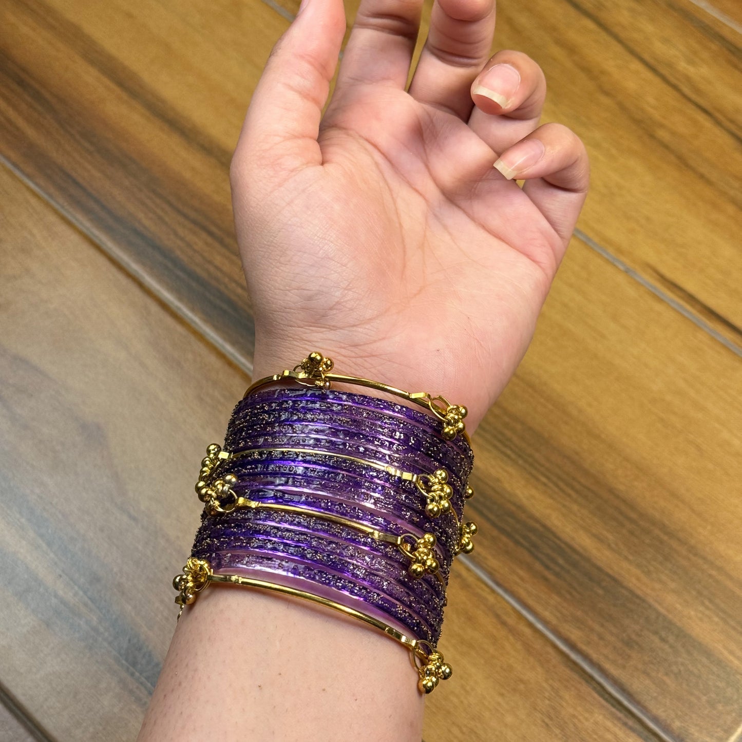 Kashmiri Raindrop Bangles [Choose Color] 12 pcs