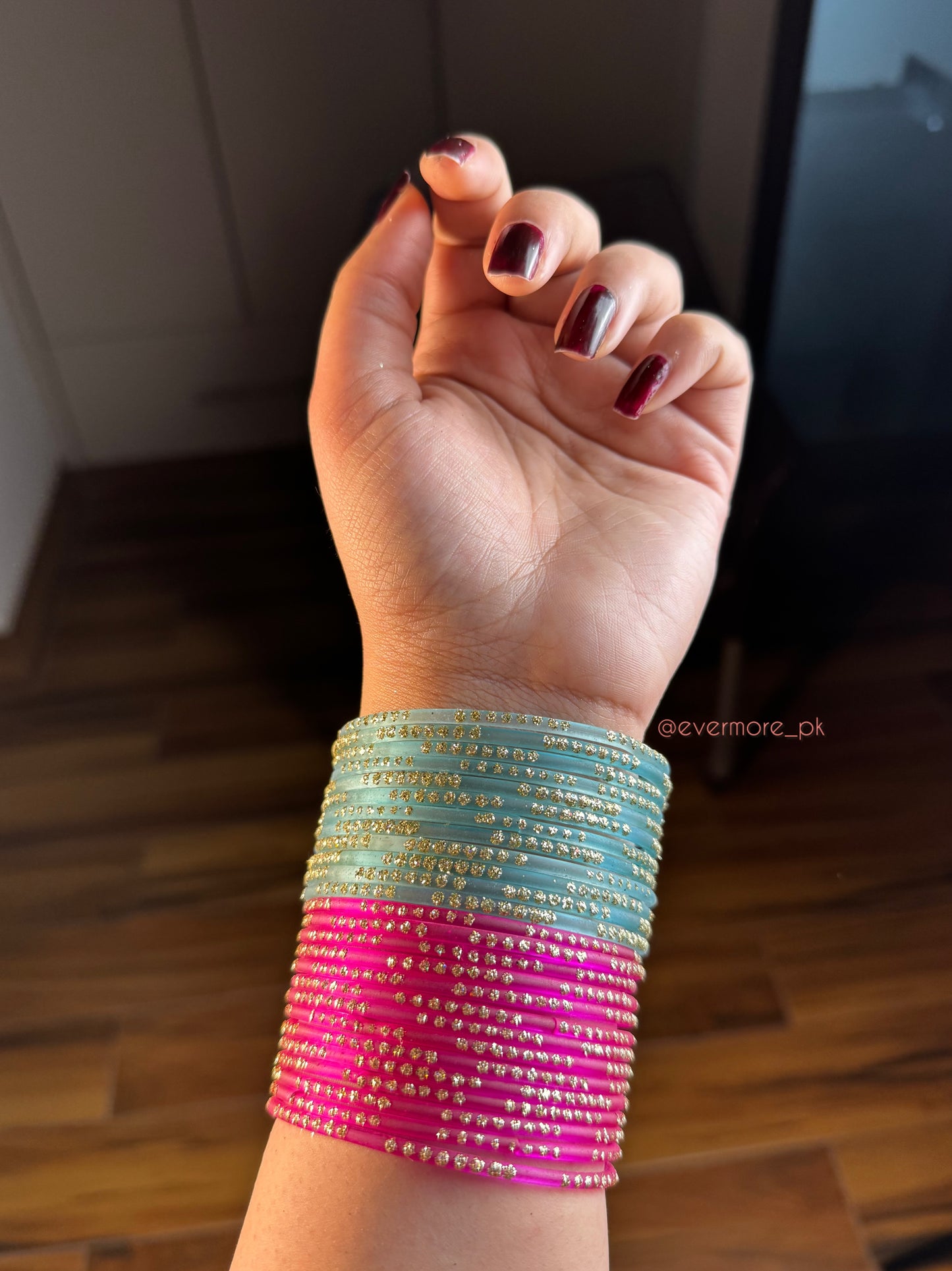 Stardust Glass Bangles [Choose Colors] 12 pcs