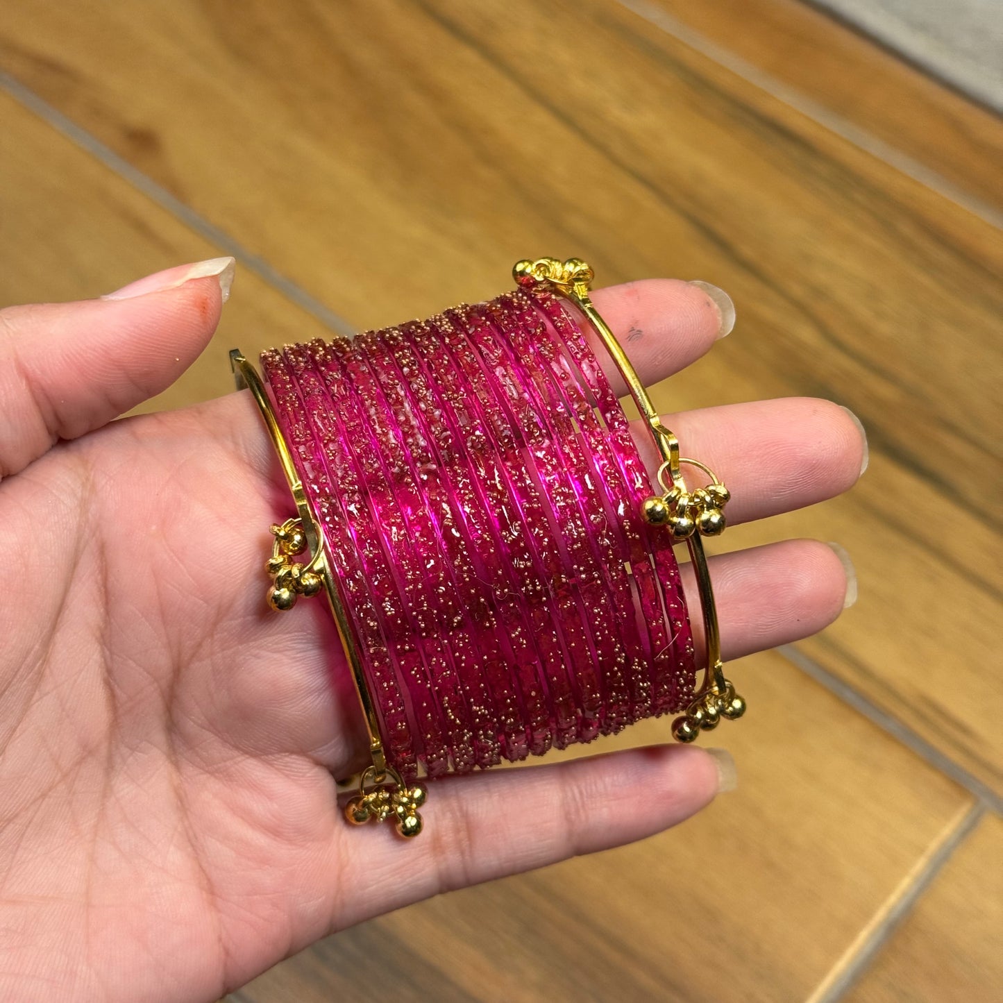 Kashmiri Raindrop Bangles [Choose Color] 12 pcs