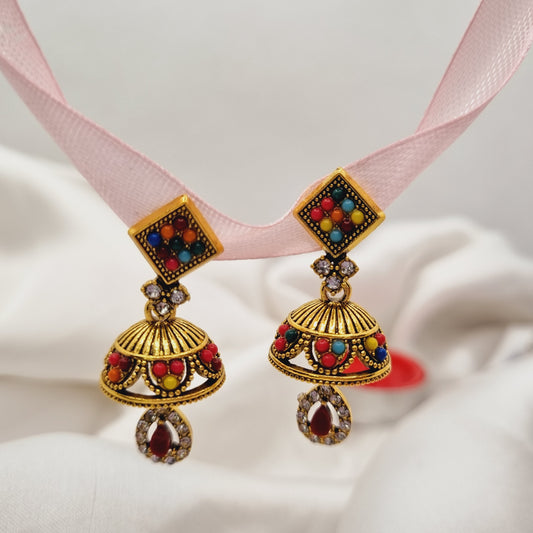 Golden Royalty Jhumka