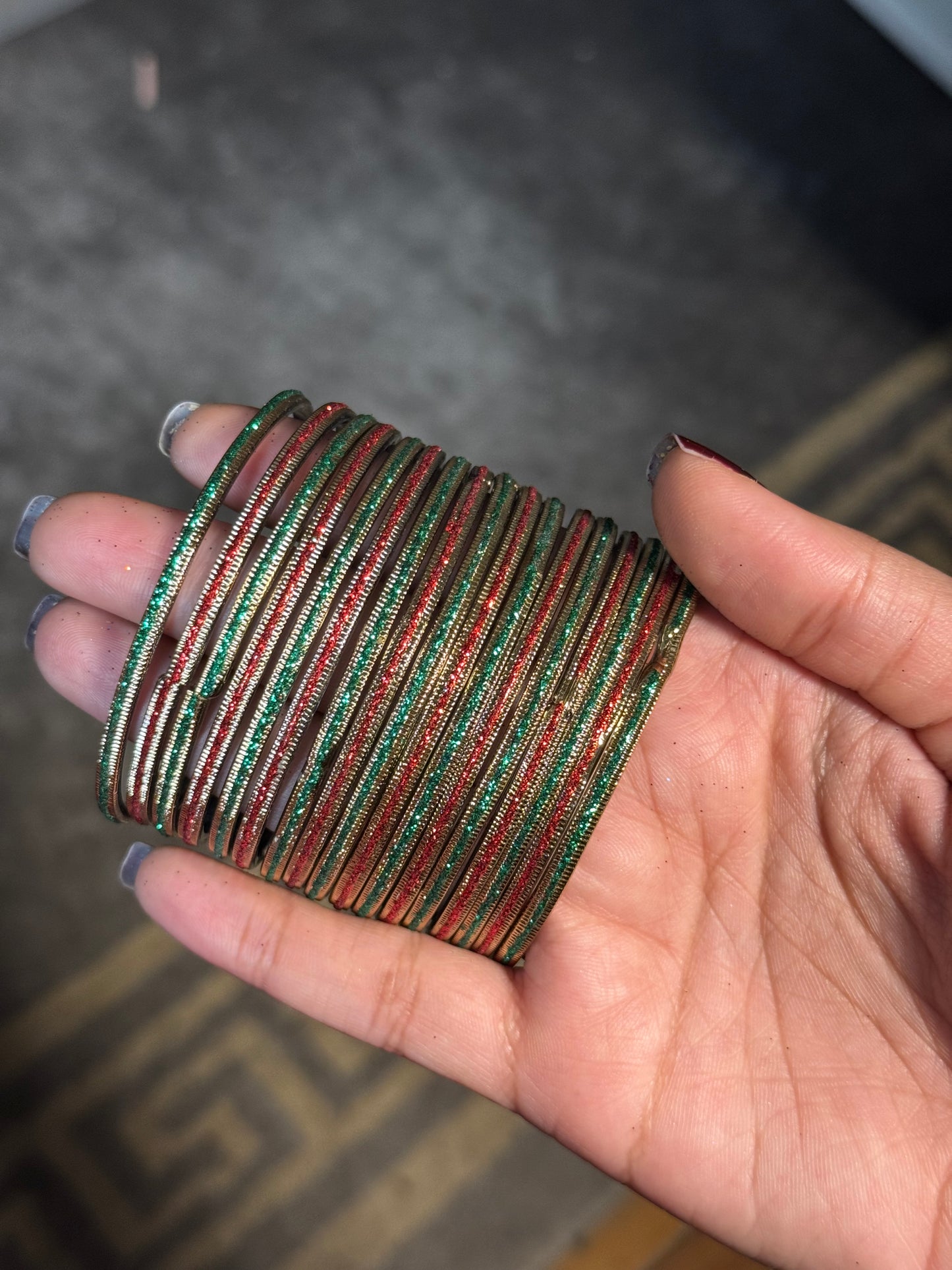 Shimmer Glass Bangles [Choose Colors] 12 pcs