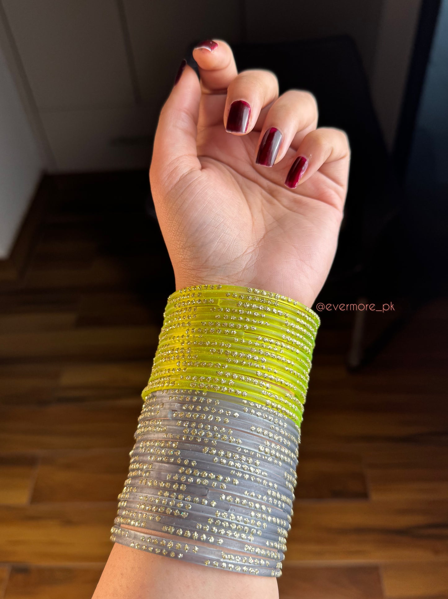 Stardust Glass Bangles [Choose Colors] 12 pcs