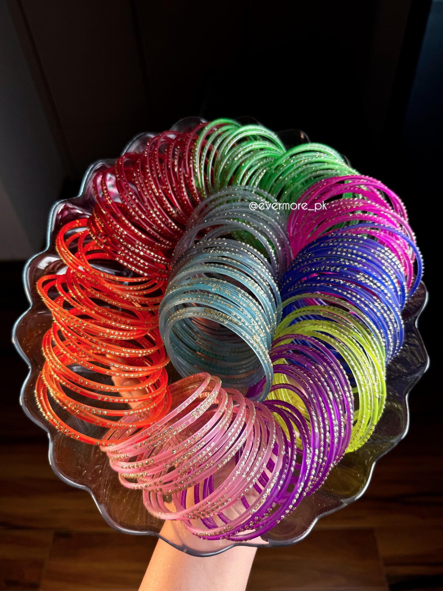 Stardust Glass Bangles [Choose Colors] 12 pcs