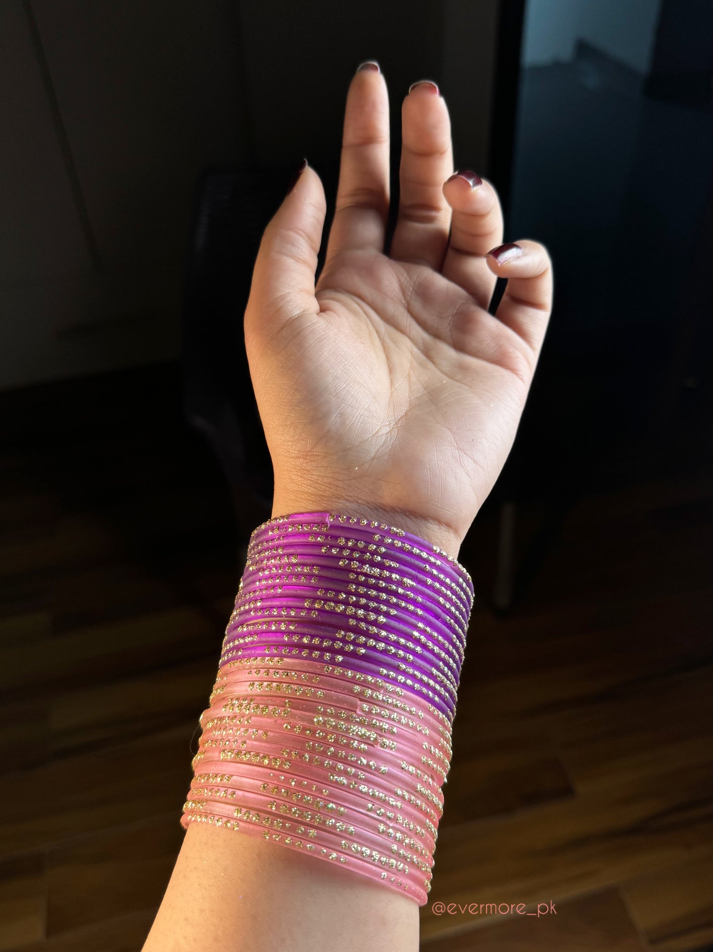 Stardust Glass Bangles [Choose Colors] 12 pcs
