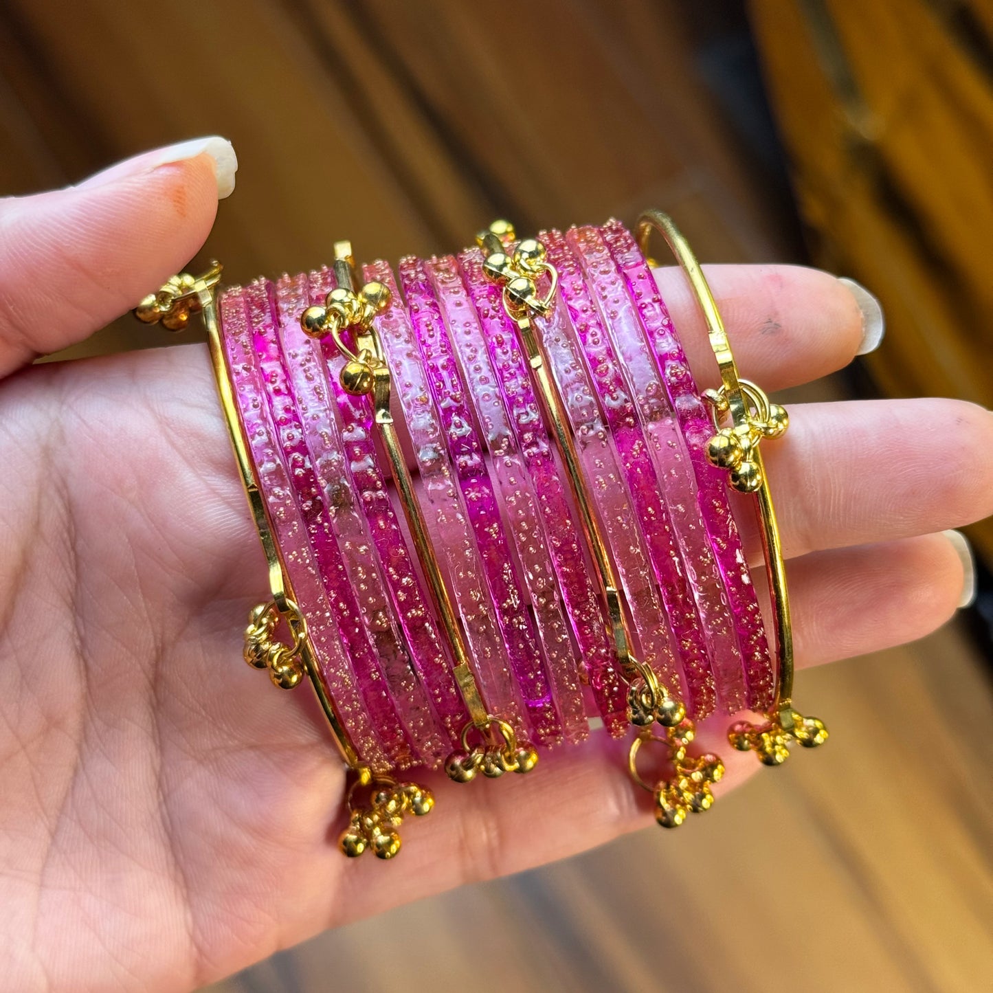 Kashmiri Raindrop Bangles [Choose Color] 12 pcs