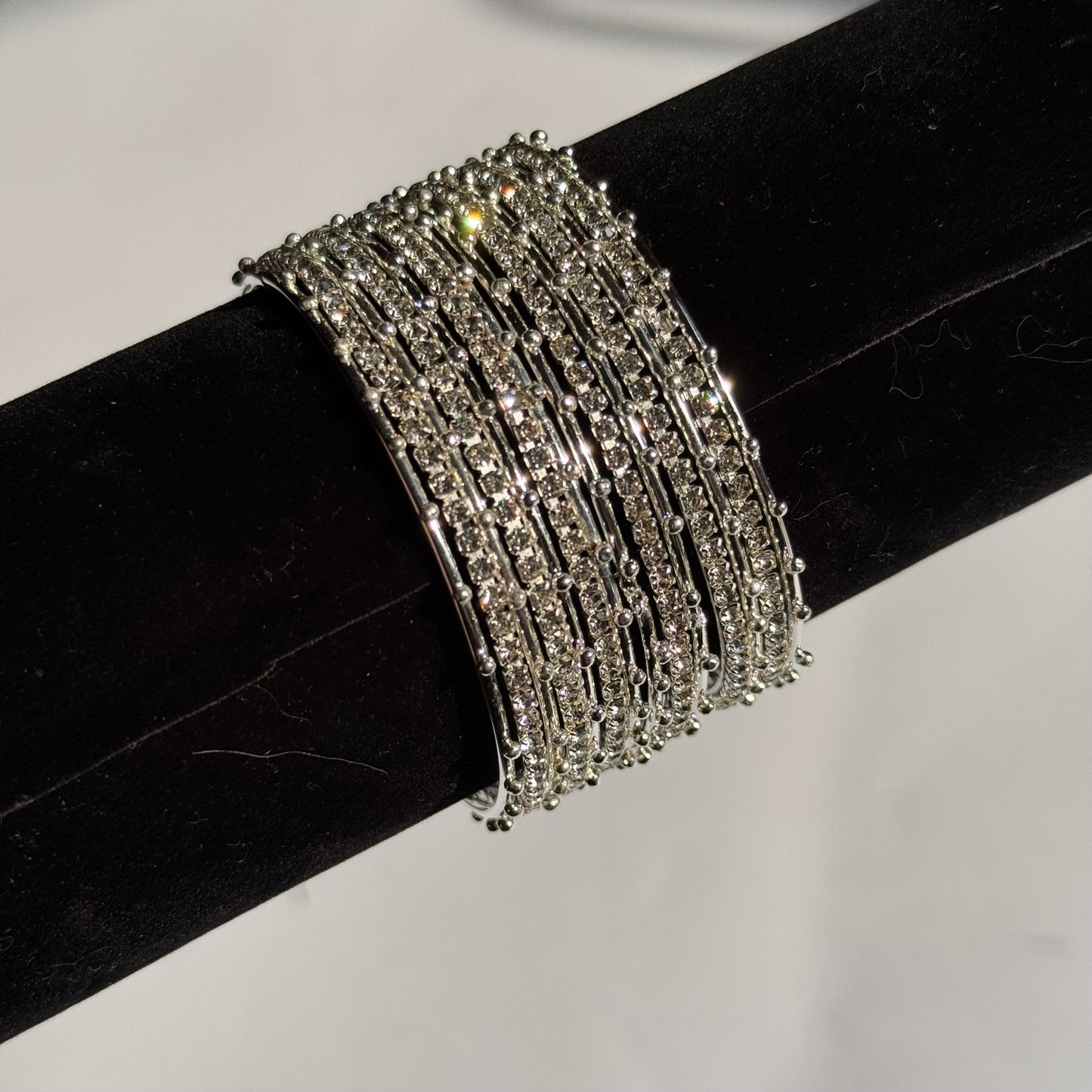 Silver Sparkle Bangles