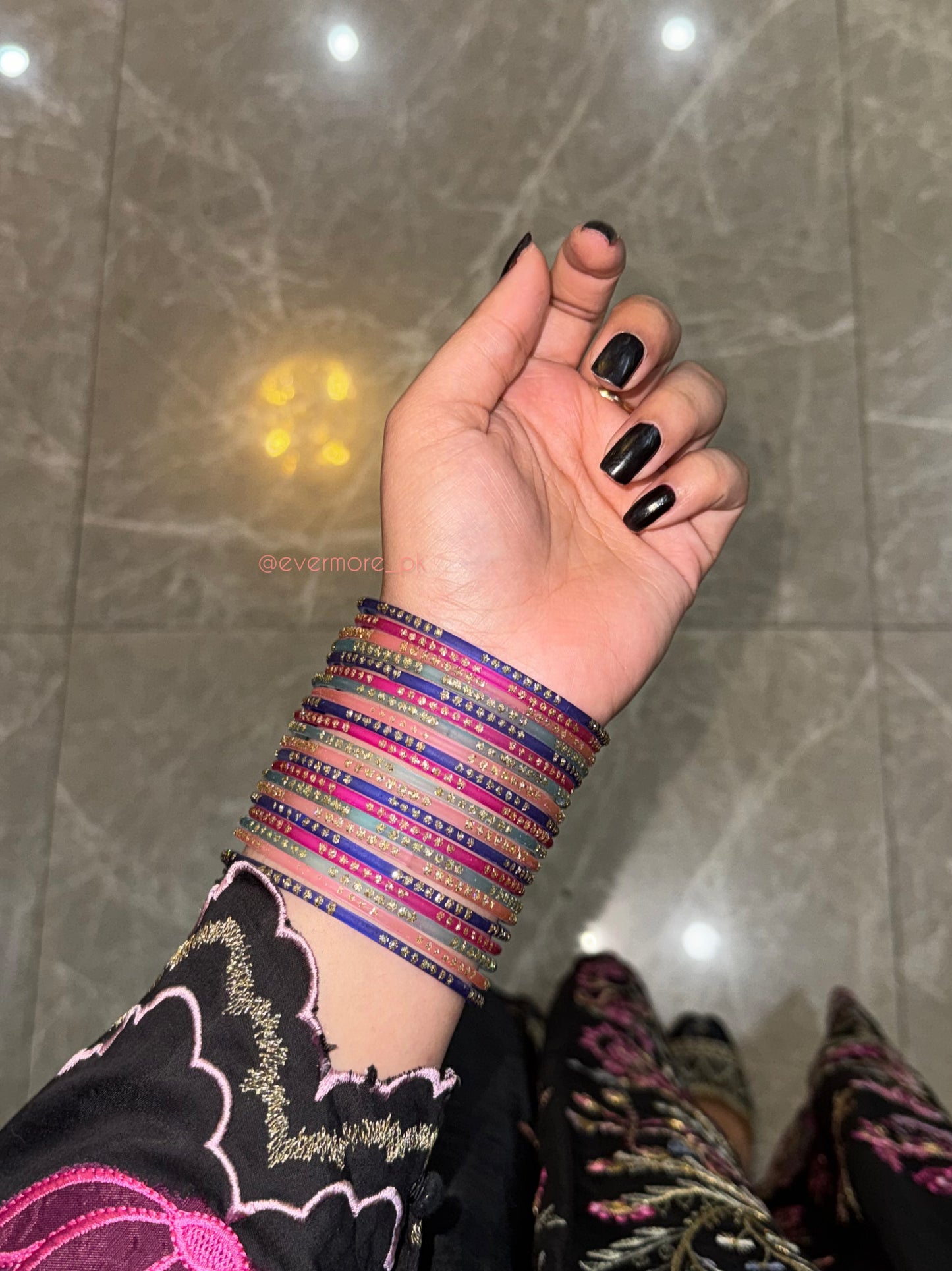Stardust Glass Bangles [Choose Colors] 12 pcs