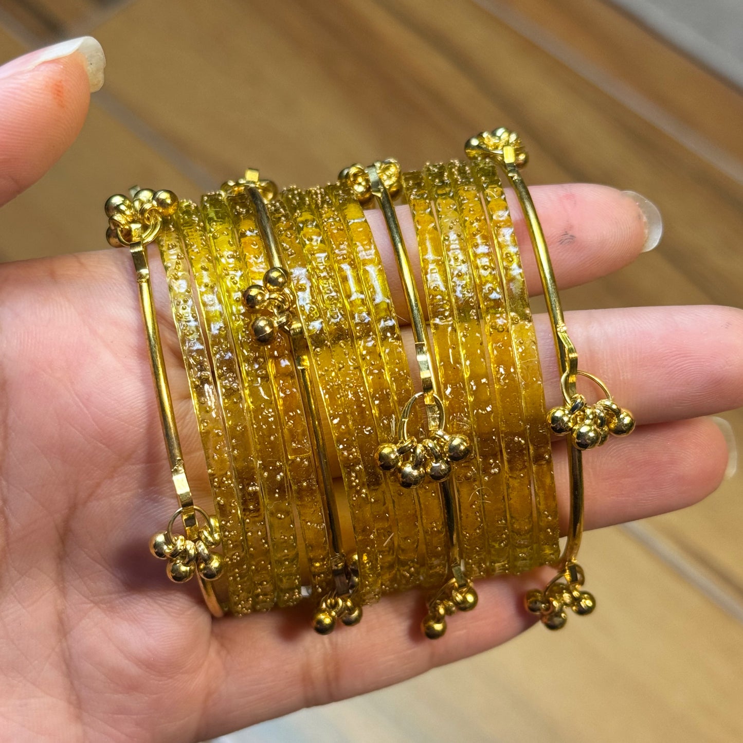Kashmiri Raindrop Bangles [Choose Color] 12 pcs
