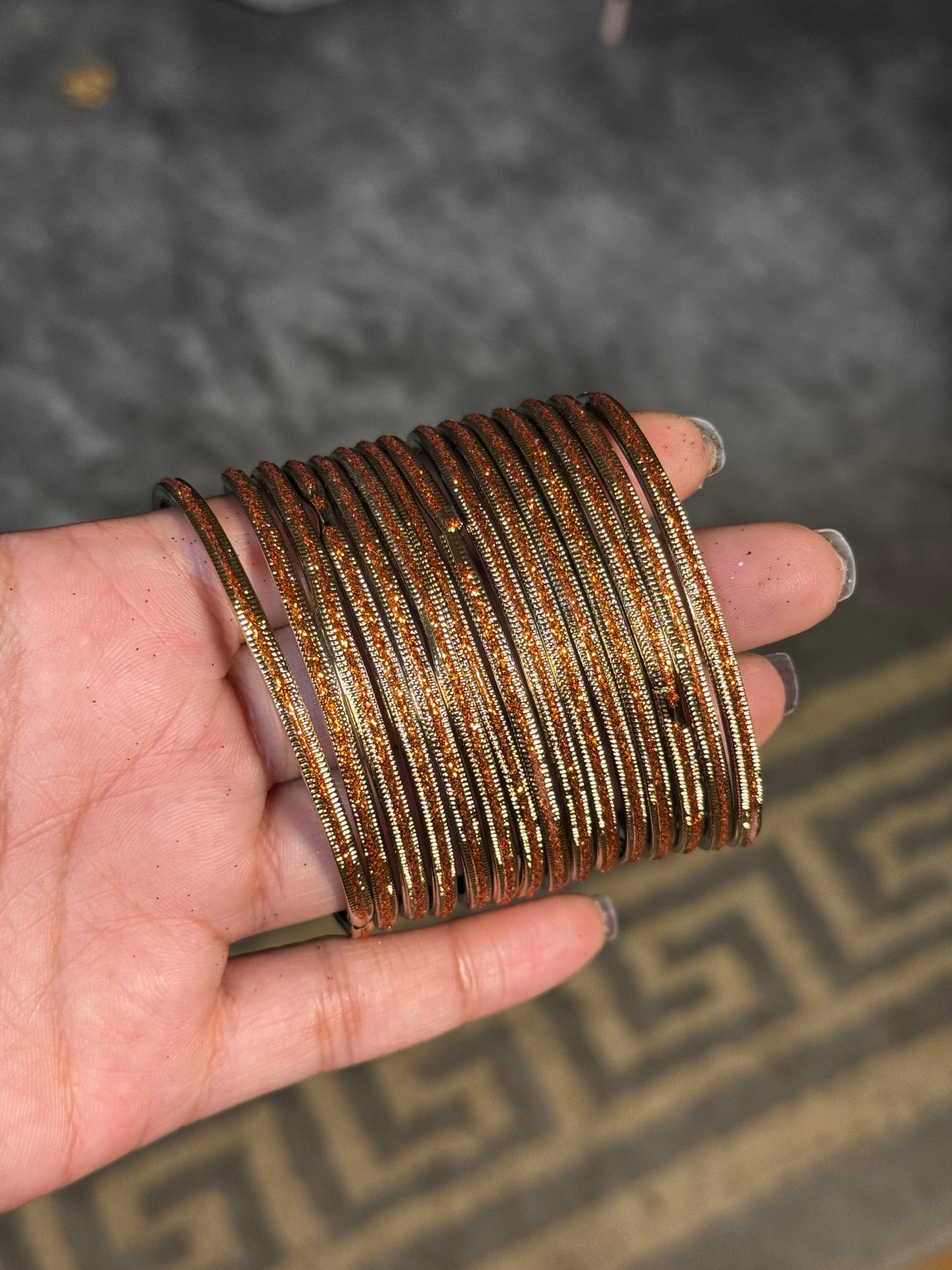 Shimmer Glass Bangles [Choose Colors] 12 pcs