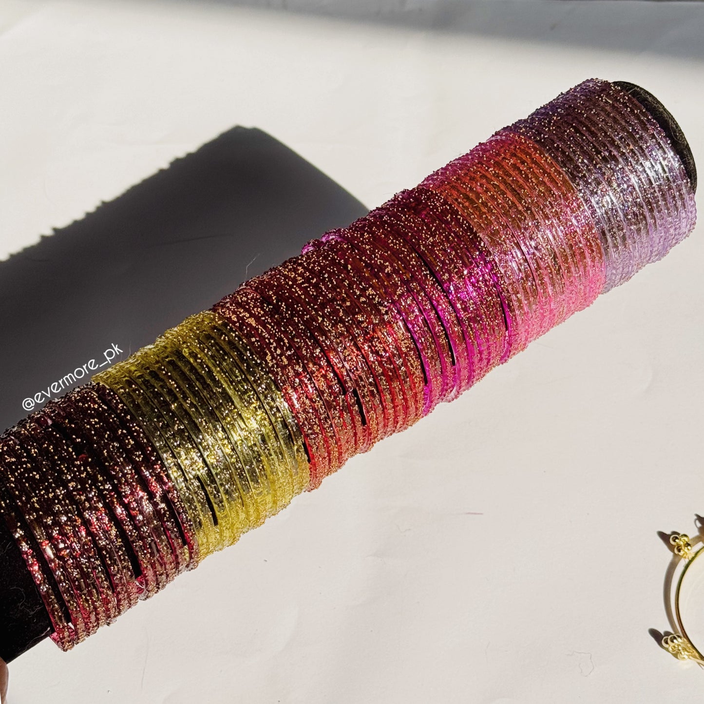 Raindrop Glass Bangles [Choose Color] 12 pcs