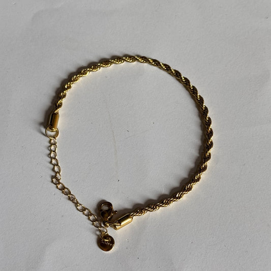 Gold Helix Bracelet
