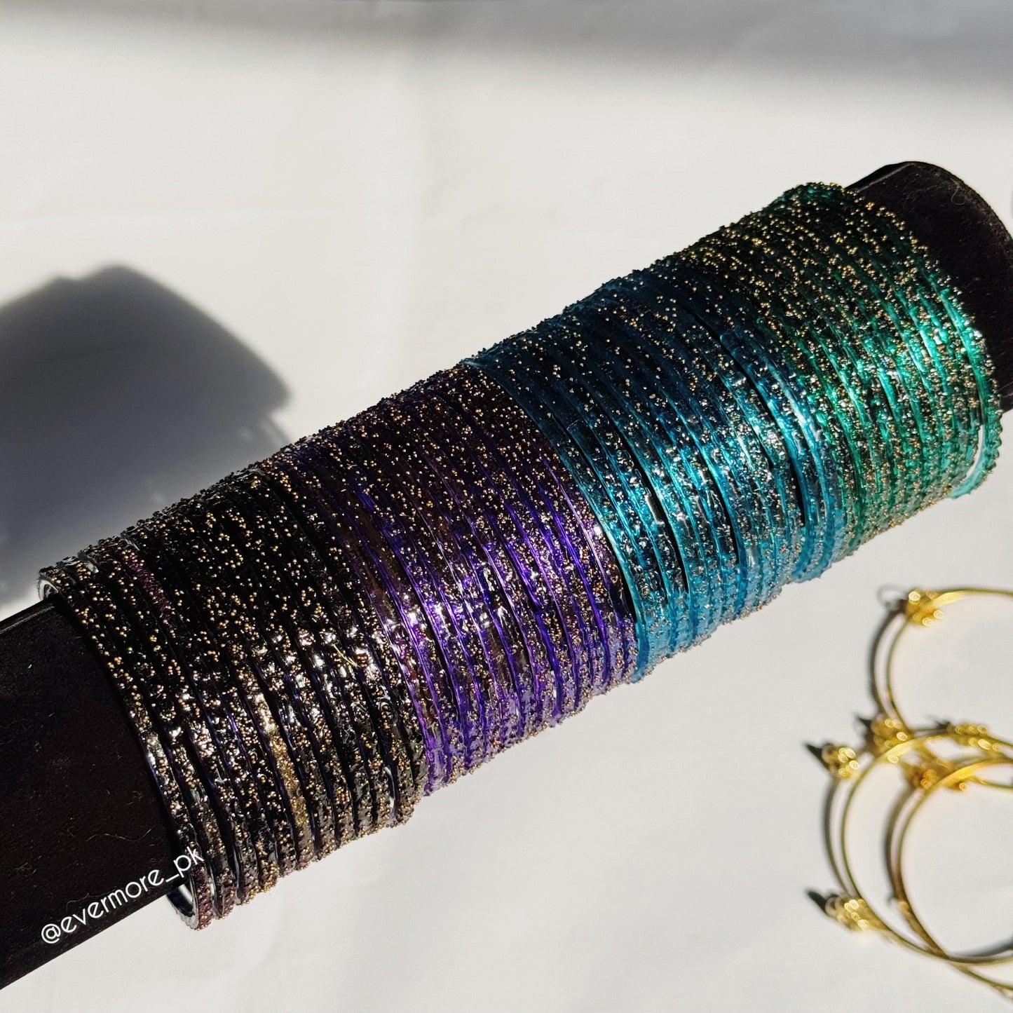 Raindrop Glass Bangles [Choose Color] 12 pcs