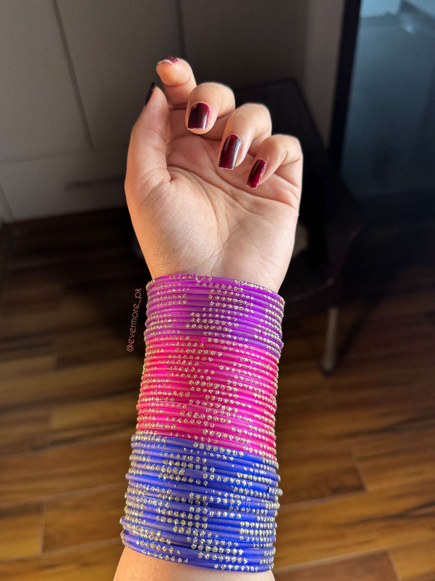 Stardust Glass Bangles [Choose Colors] 12 pcs
